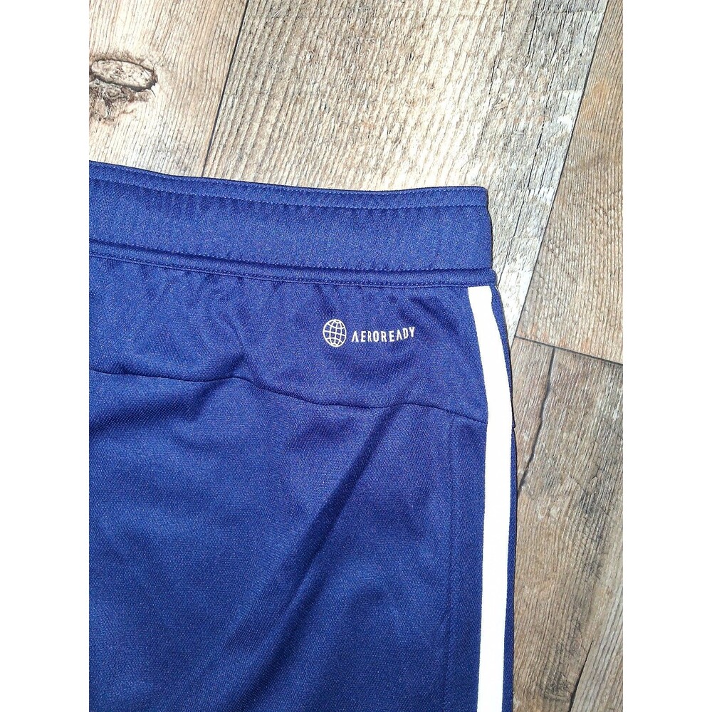 NEW! Men's Adidas Train Essentials Piquè 3-Stripes Training Shorts, Blue 2XL - Picture 7 of 8